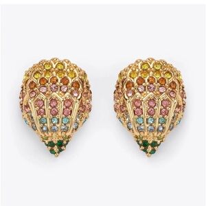 NWT Kurt Geiger Crystal Rainbow Eagle Stud Earrings